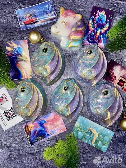 Бомбочки для ванны ручной работы дракончики