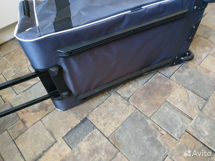 Баул хоккейный 28 сумка на колесах серый