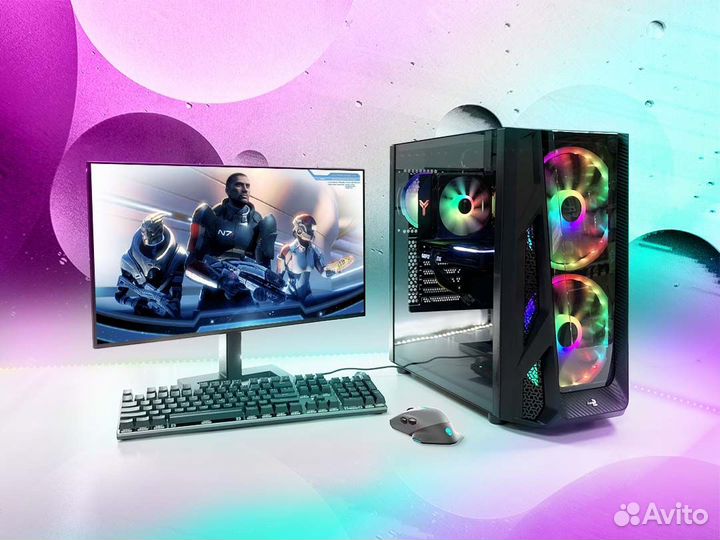 Мощный комп для игр AMD Ryzen 9 RTX 4070Ti/4080