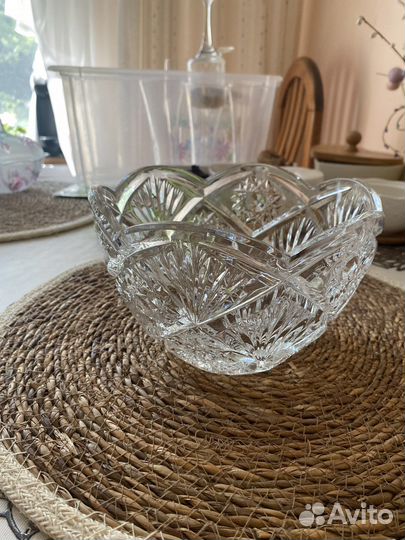 Салатник хрустальный