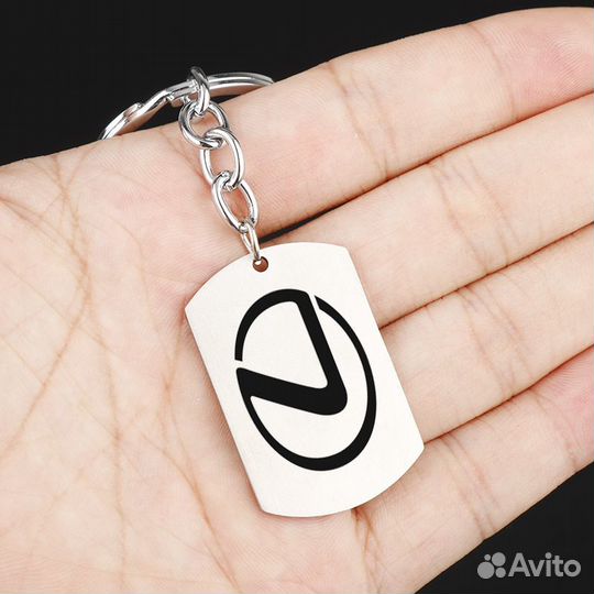 Брелок жетон для ключей с логотипом 