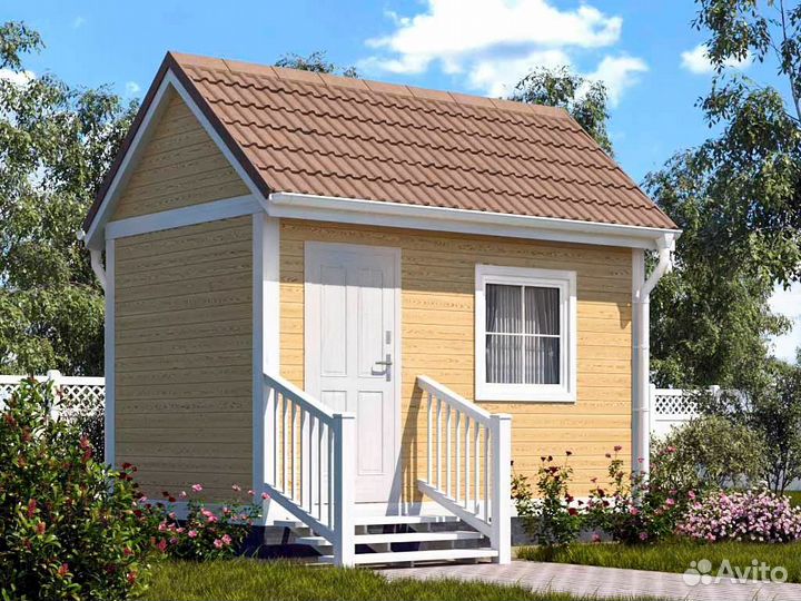 Каркасный дачный домик 3x4