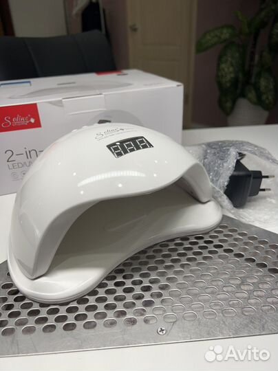 Лампа led/uf для маникюра на гарантии
