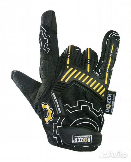 Перчатки с защитой от вибрации, модель full gear