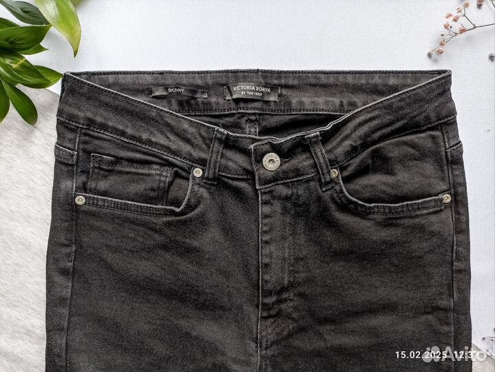 Джинсы skinny черные Tom Farr w 30 L 32 размер 46