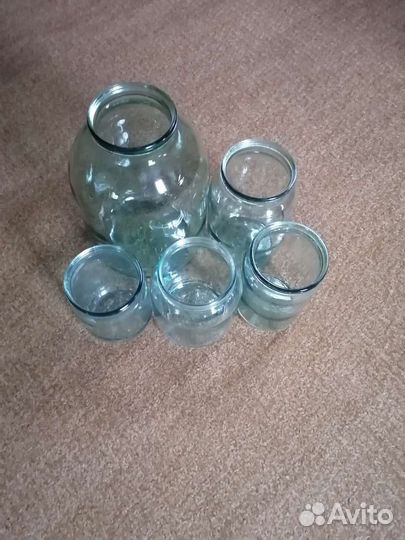 Банки стеклянные 3: 1: 0,8: 0,7: 0,5 литра