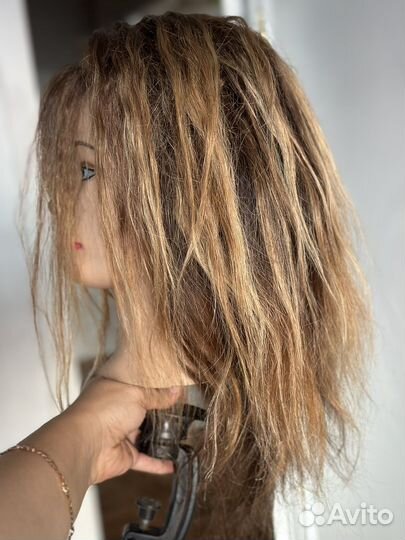 Голова для причесок полунатуральная