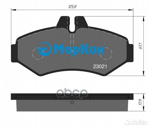 Колодки тормозные дисковые (задние) к-т mercede