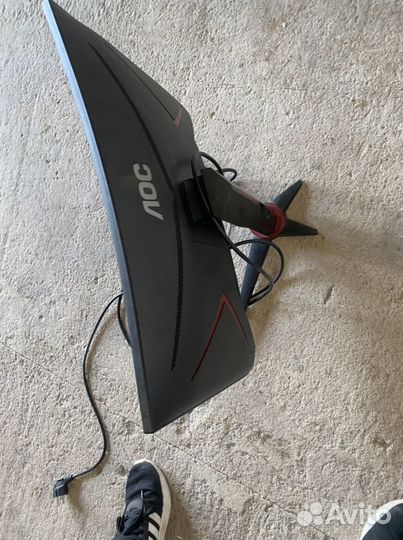 Монитор AOC c24g2ae/BK разбит