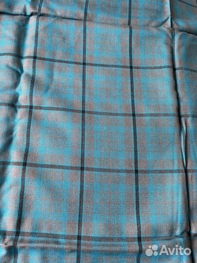 Ткани сатин красный и шотландка в клетку СССР