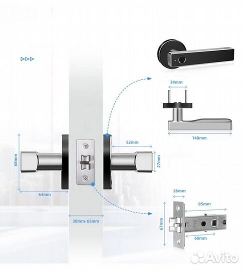 Электронный замок на дверь для отелей