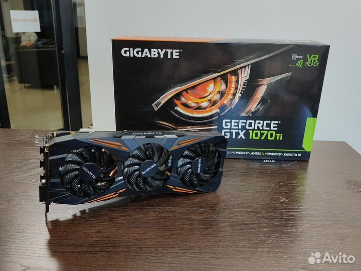 Видеокарта Gigabyte GTX 1070 Ti 8 Gb