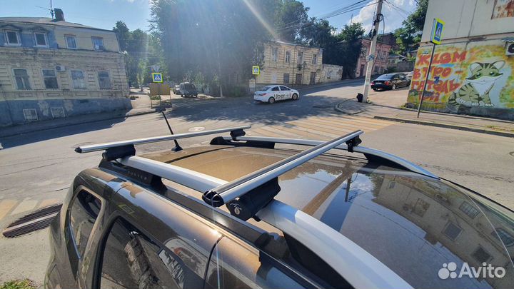 Багажник на крышу Рено Дастер 2 LUX аэро +монтаж