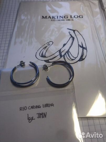 Серьги bts чимин