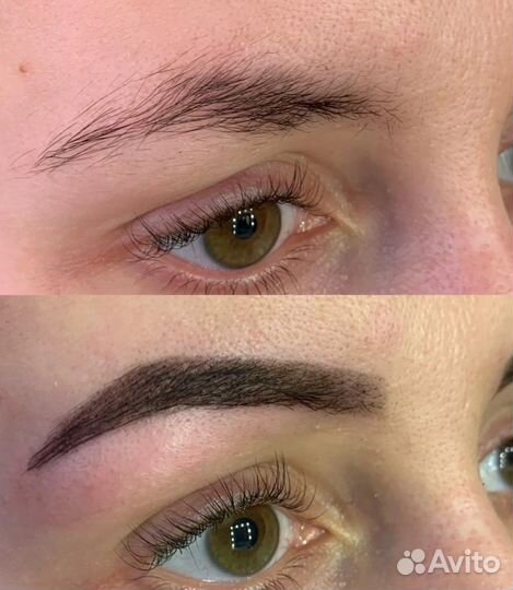 Ламинирование окрашивание бровей и ресниц