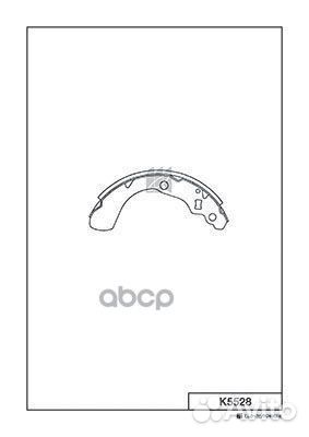 Тормозные колодки барабанные honda logo 99- за