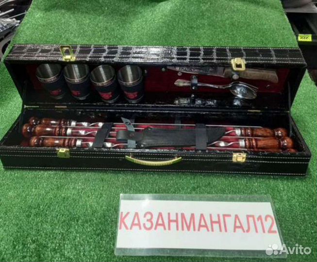 Шампура подарочные в кейсе