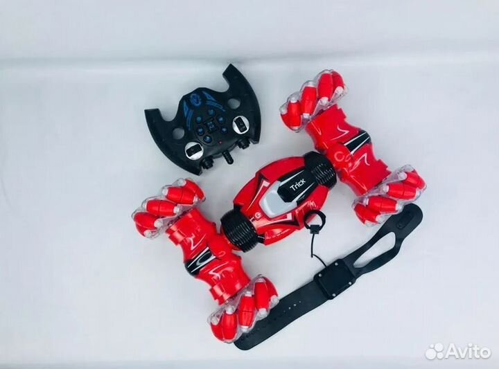 Машинка перевертыш c управлением рукой stunt CAR