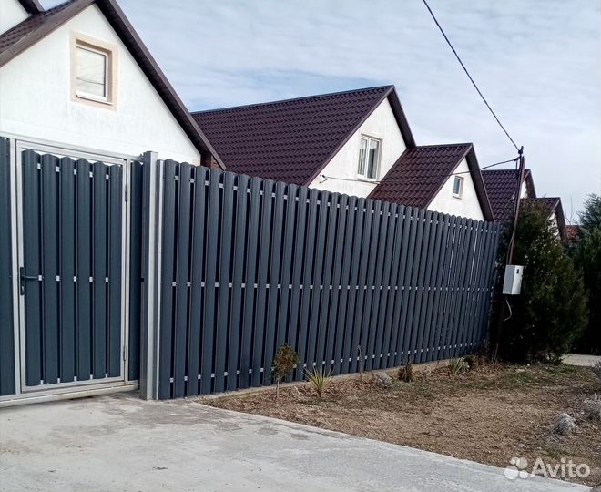 Строительство заборов, ворот, бурение лунок