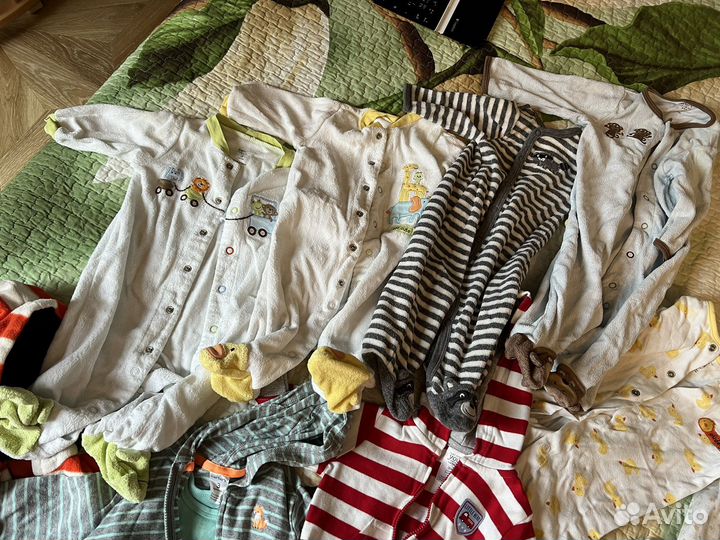 Пакет брендовой одежды для мальчика 3-6 мес