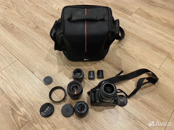 Sony Alpha dslr-A230 Kit + комплект обьективов