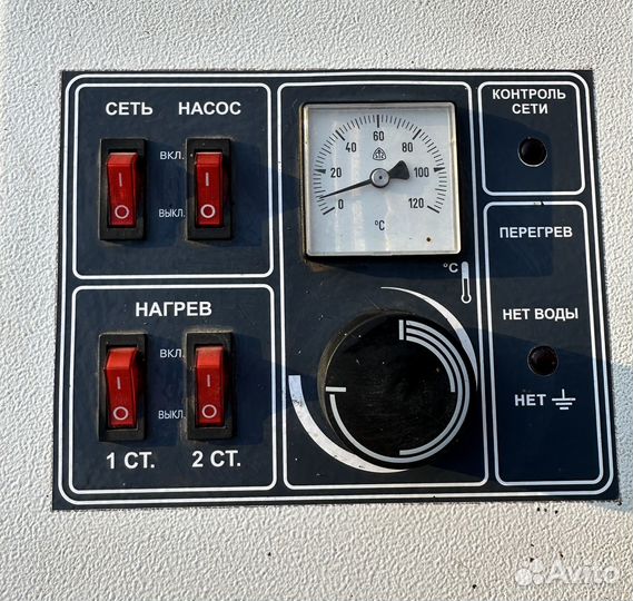 Электрический котел отопления бу + насос + бачёк