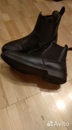 Ботинки для верховой езды, кожа, мех, р.37-38