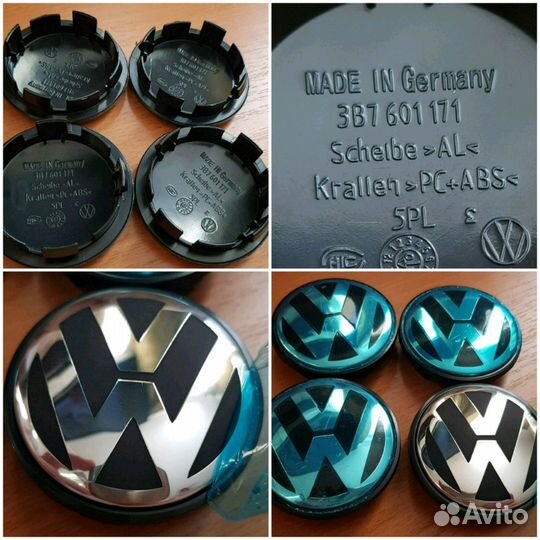 Заглушки литых дисков VAG Volkswagen 3B7601171
