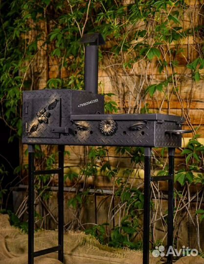Шикарный кованый мангал 4 мм