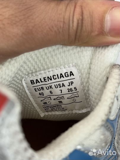 Balenciaga 3XL Sneaker Worn-Out - White Blue Red
