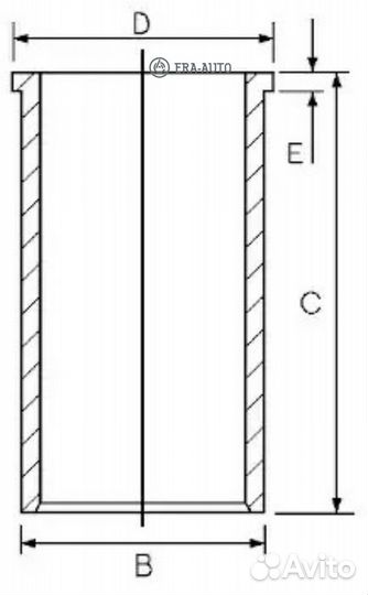 Goetze 14-023730-00 Гильза d78.00 STD