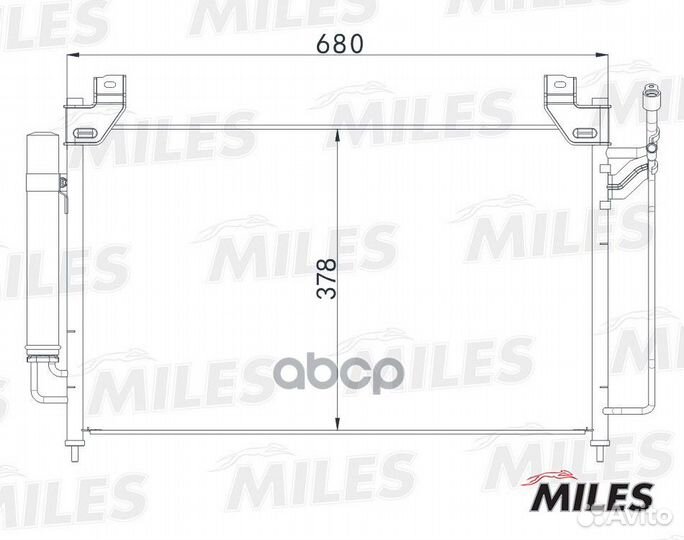 Конденсер mazda CX-7 2.3 07- accb084 Miles