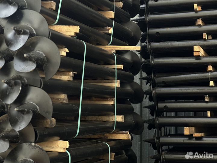 Винтовые сваи с монтажом