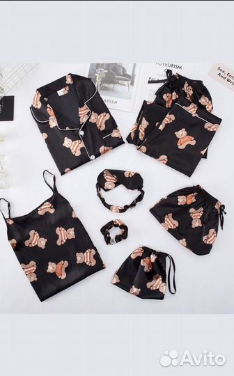 Пижама с мишками 7 предметов Опт / Розница