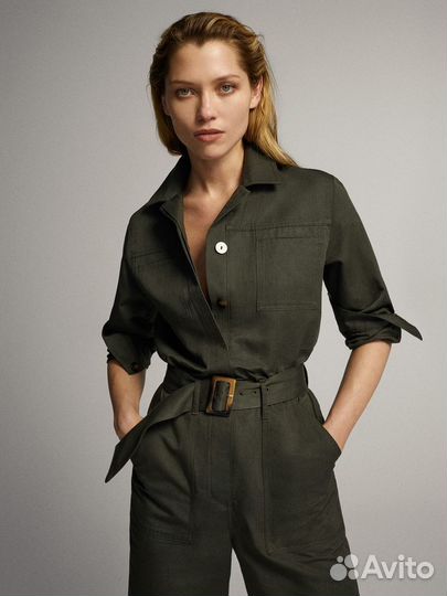 Комбинезон massimo dutti xs хлопок/лен