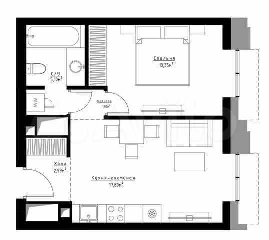 Жк метрополия дизайн проект 1-к квартира, 40.3 м², 22/33 эт. на продажу в Москве Купить квартиру Авито