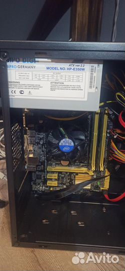 Компьютер озу 8gb, ssd 128 на win10 - LGA1150