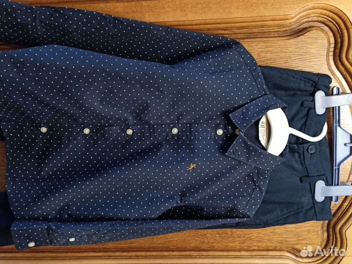 Рубашка длинный рукав и брюки на мальчика