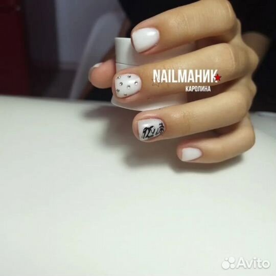 Маникюр наращивание ногтей