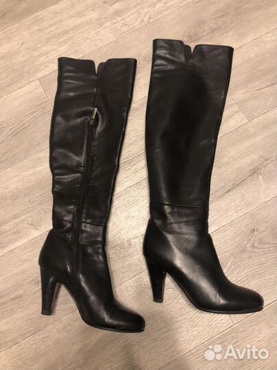 Ботфорты кожаные 36