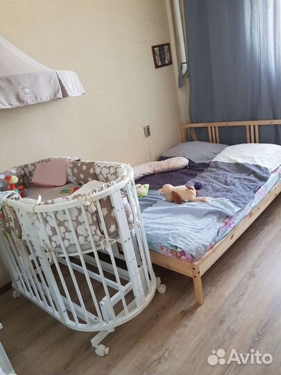 Кроватка трансформер с маятником