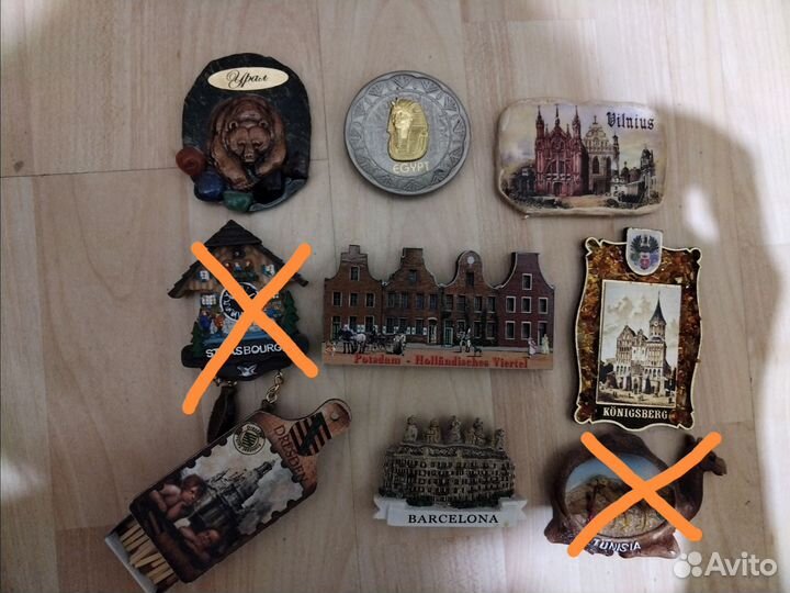 Магниты на холодильник, новые, 50-400 р