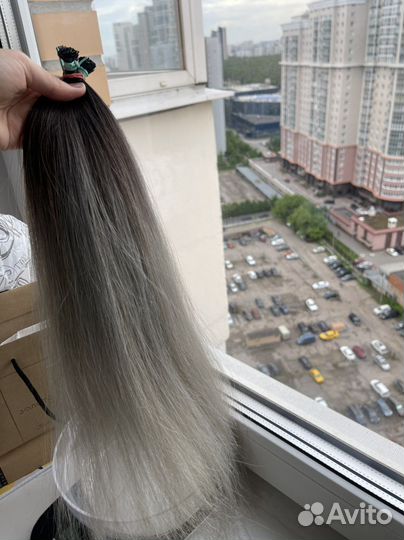 Волосы для наращивания на капсулах б/у