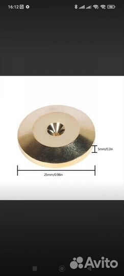 Ножки для шипов акустических пятак подставка