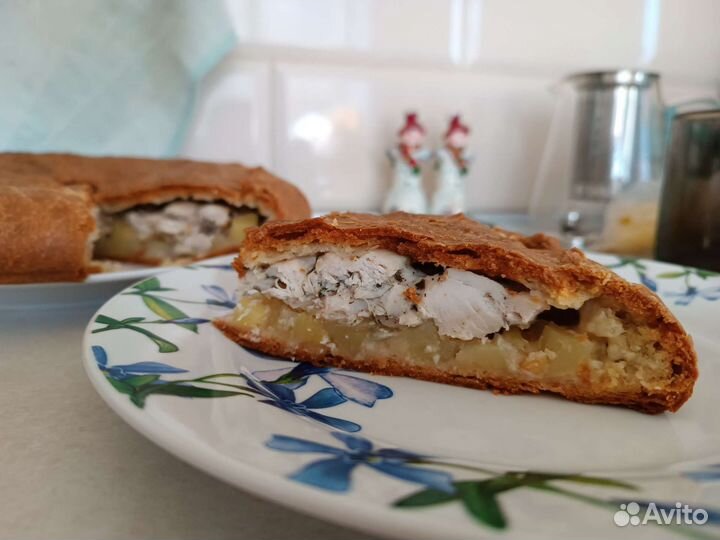 Курник, пирог, пицца