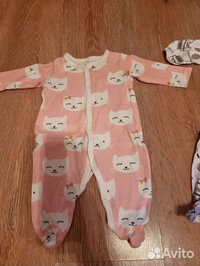Детские вещи пакетом для девочек от 0до 6 месяцев