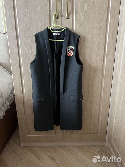 Жилет школьный серый для девочки