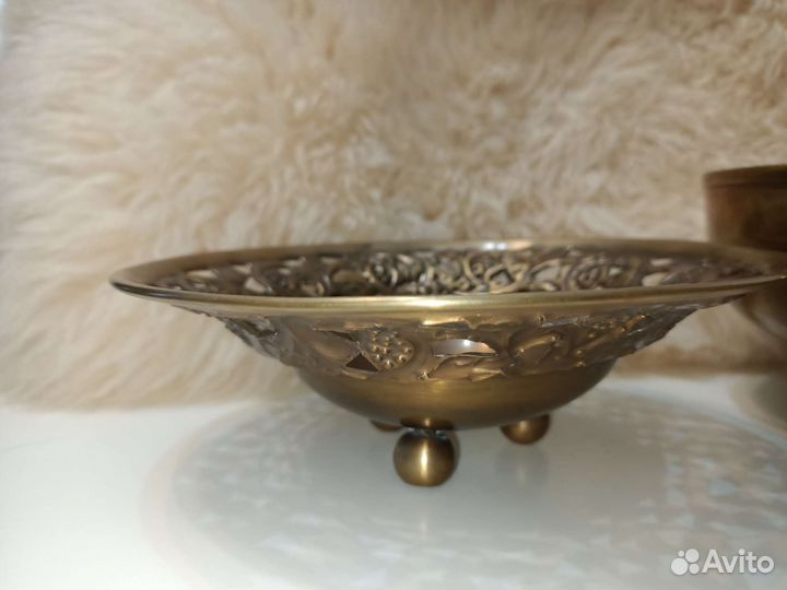 Фруктовницы Латунь Германия Винтаж
