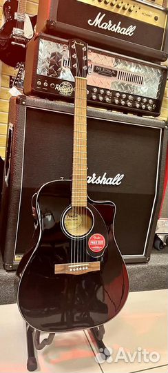 Fender CD-60SCE Dread Black WN