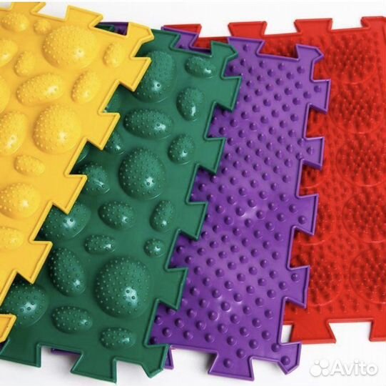 Детский массажный коврик 4 вида покрытия